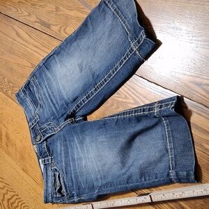KUT FROM THE KLOTH Jean Shorts Womens 0 BLUE NATALIE Bermuda Denim Preowned Used